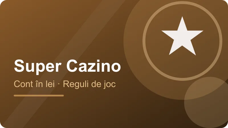 Super Cazino – Pauze, limite și suport Pauze, limite și suport – ilustrație pentru secțiunea Super Cazino